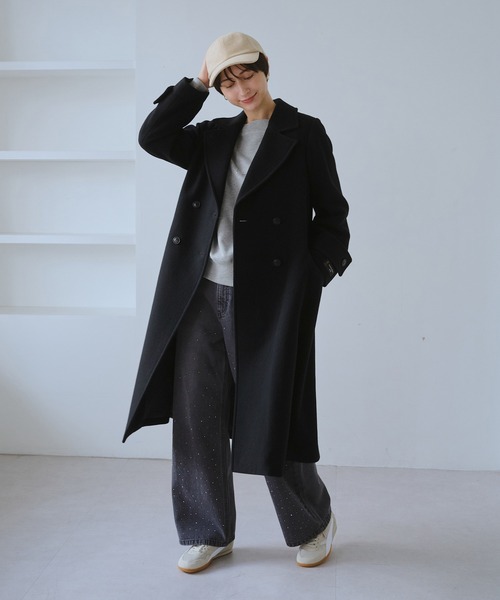 セール】JAPAN FABRIC ダブルチェスターコート/一部WEB限定カラー