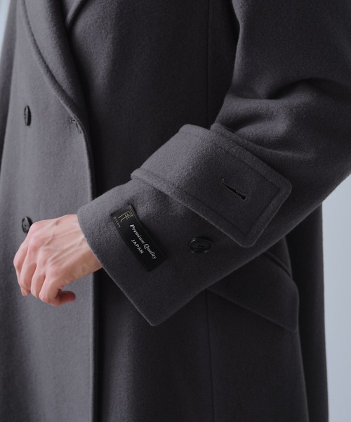 N. JAPAN FABRIC ダブルブレスト チェスターコート M N. JAPAN FABRIC ダブルブレスト チェスターコート M N. JAPAN