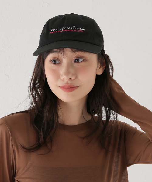 journal standard L'essage（ジャーナルスタンダードレサージュ）の「【PARROTT CANVAS/パロットキャンバス】 PC Logo Panel Cap：キャップ（キャップ・レディース・ブラック・FREE）」の6枚目の写真
