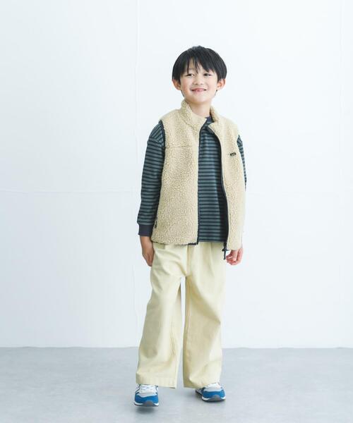 URBAN RESEARCH DOORS（アーバンリサーチドアーズ）の「リバーシブルボアベスト(KIDS)（その他アウター・キッズ・ブラック系その他/グリーン系その他・120/135/105）」の4枚目の写真