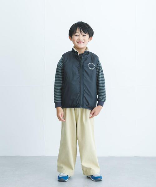 URBAN RESEARCH DOORS（アーバンリサーチドアーズ）の「リバーシブルボアベスト(KIDS)（その他アウター・キッズ・ブラック系その他/グリーン系その他・120/135/105）」の6枚目の写真
