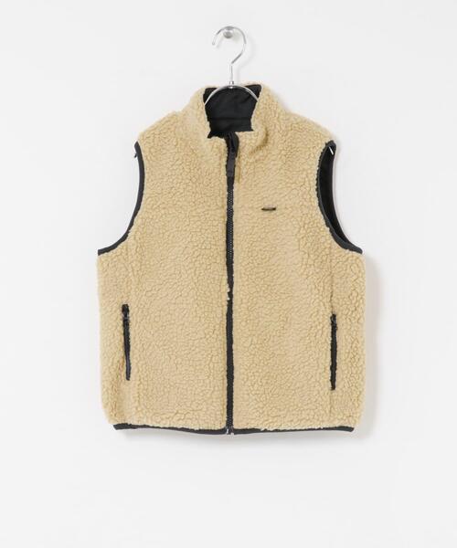 URBAN RESEARCH DOORS（アーバンリサーチドアーズ）の「リバーシブルボアベスト(KIDS)（その他アウター・キッズ・ブラック系その他/グリーン系その他・120/135/105）」の12枚目の写真