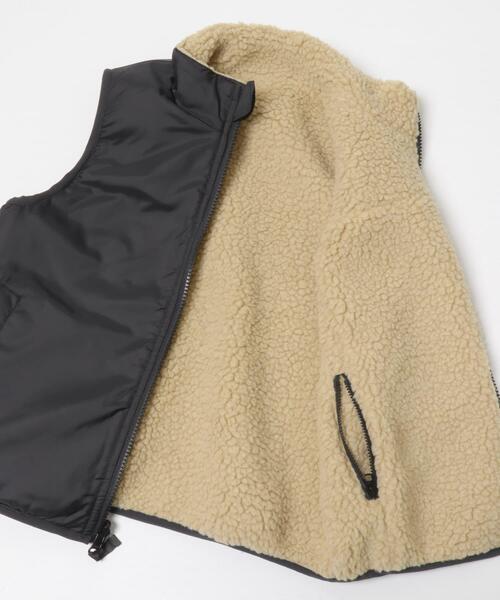 URBAN RESEARCH DOORS（アーバンリサーチドアーズ）の「リバーシブルボアベスト(KIDS)（その他アウター・キッズ・ブラック系その他/グリーン系その他・120/135/105）」の13枚目の写真