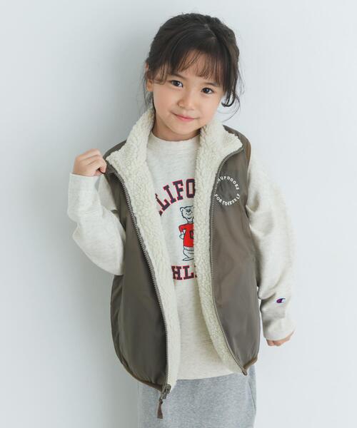 セール】リバーシブルボアベスト(KIDS)（その他アウター）｜URBAN