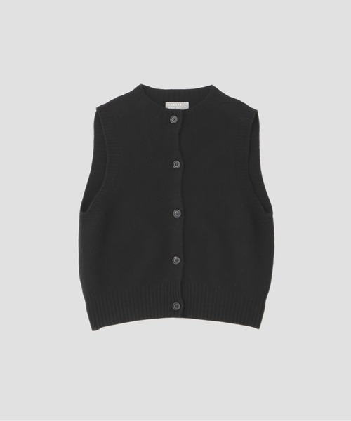 MARGARET HOWELL（マーガレットハウエル）の「MERINO CASHMERE（カーディガン/ボレロ・レディース・ブラック/ベージュ・2）」の7枚目の写真