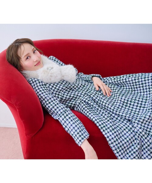 FROSTED CHECK TWEED ドレス（ワンピース）｜TOCCA（トッカ）の