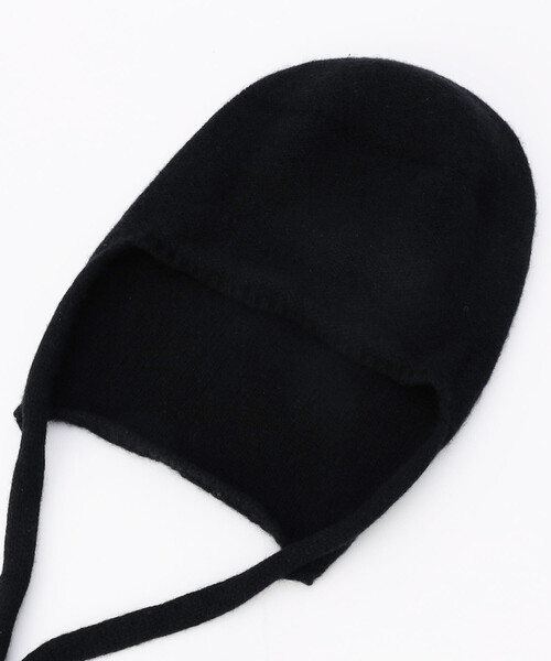BASERANGE（ベースレンジ）の「Baserange/ベースレンジ TIER HOODED WRAP / ACTHW-RC-WI25 / ニット帽（ニットキャップ/ビーニー・レディース・ブラック・ONE SIZE）」の3枚目の写真