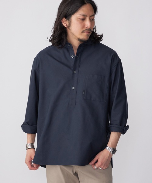 ZOZO限定】SHIPS.me: OXプルオーバーラウンドカラーシャツ