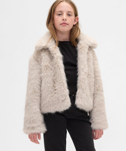 pchan【新品・タグ付】Y2K フェイクファージャケット クロップド丈 pchan【新品・タグ付】Y2K フェイクファージャケット クロップド丈