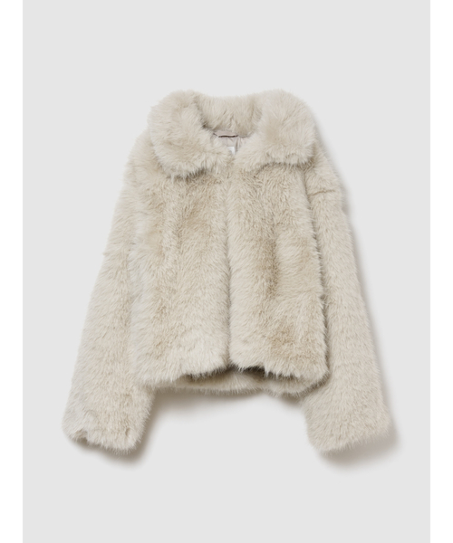 セール】リサイクル フェイクファー クロップドコート (キッズ