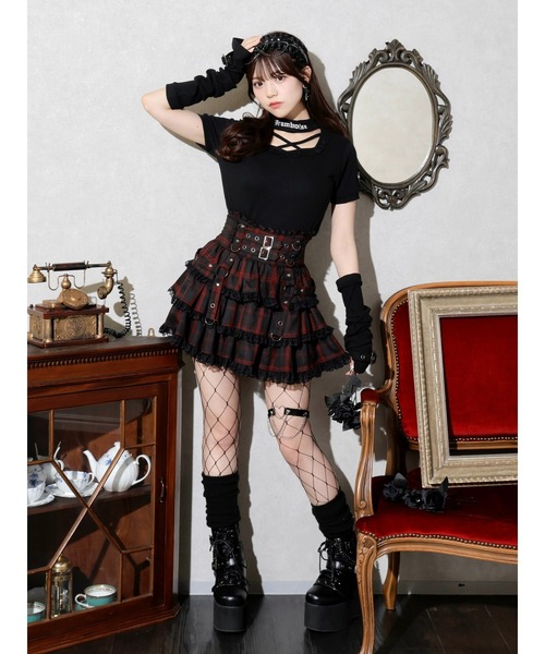 NOEMIE(ノエミー)の「4WAYハートワッペンアームウォーマーカットソー(Tシャツ/カットソー・レディース・オフホワイト/ブラック・M)」の20枚目の写真