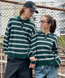 ALAND | 【UNISEX】ALAND／Aロゴニットポロ(ニット/セーター)