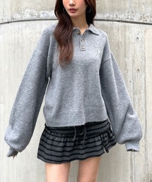 【UNISEX】ALAND／Aロゴニットポロ