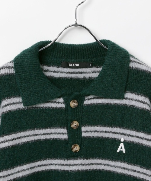 ALAND(エーランド)の「【UNISEX】ALAND/Aロゴニットポロ(ニット/セーター・レディース・ブラック/その他1/その他2/アイボリー/グレー・SMALL/LARGE)」の16枚目の写真