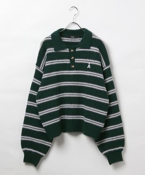 ALAND(エーランド)の「【UNISEX】ALAND/Aロゴニットポロ(ニット/セーター・レディース・ブラック/その他1/その他2/アイボリー/グレー・SMALL/LARGE)」の17枚目の写真