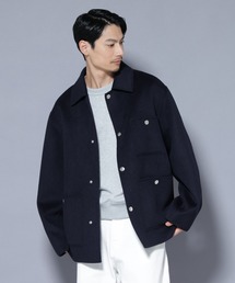 カバーオール（ブルー・ネイビー/青色系・ウール・ニット