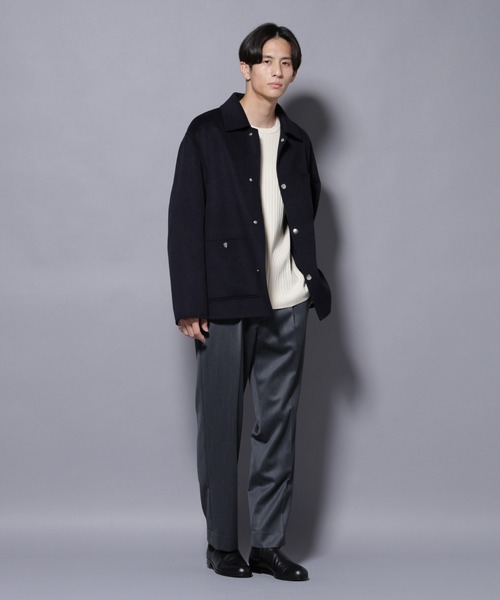 NANO universe(ナノユニバース)の「ウールリバーカバーオール(カバーオール・メンズ・ライトベージュ/ネイビー/グレー系その他2・M/L)」の13枚目の写真