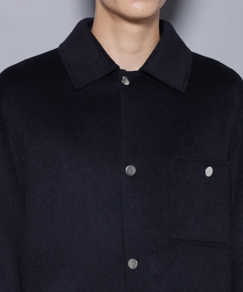 NANO universe(ナノユニバース)の「ウールリバーカバーオール(カバーオール・メンズ・ライトベージュ/ネイビー/グレー系その他2・M/L)」の8枚目の写真