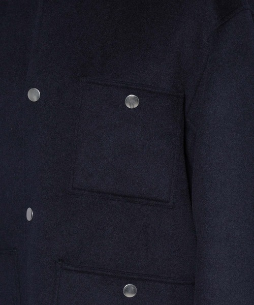 NANO universe(ナノユニバース)の「ウールリバーカバーオール(カバーオール・メンズ・ライトベージュ/ネイビー/グレー系その他2・M/L)」の7枚目の写真