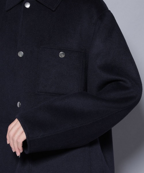 NANO universe(ナノユニバース)の「ウールリバーカバーオール(カバーオール・メンズ・ライトベージュ/ネイビー/グレー系その他2・M/L)」の6枚目の写真