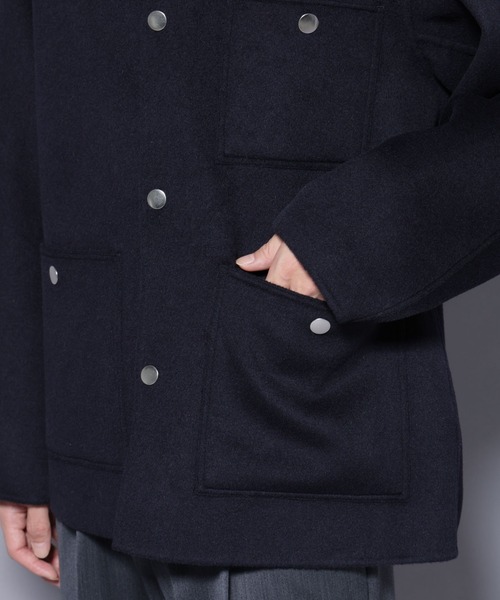 NANO universe(ナノユニバース)の「ウールリバーカバーオール(カバーオール・メンズ・ライトベージュ/ネイビー/グレー系その他2・M/L)」の5枚目の写真