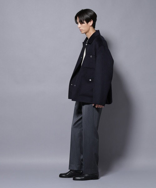 NANO universe(ナノユニバース)の「ウールリバーカバーオール(カバーオール・メンズ・ライトベージュ/ネイビー/グレー系その他2・M/L)」の12枚目の写真