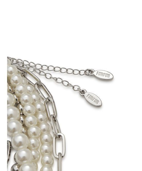 【新品未使用】完売品♡FURFUR ロゴパールネックレス ロゴパールネックレス(ネックレス)｜ACCESSORY｜FURFUR（ファーファー
