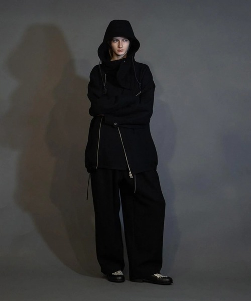 my beautiful landlet(マイビューティフルランドレット)の「【my beautiful landlet】 BISHU WOOL TUCK PANTS(その他パンツ・メンズ・ネイビー/ブラック/グレー/チャコールグレー・1/0/2)」の9枚目の写真