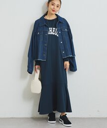 un dix cors | 《甘めカジュアルに◎》裏毛マーメイドロングワンピース(ワンピース)