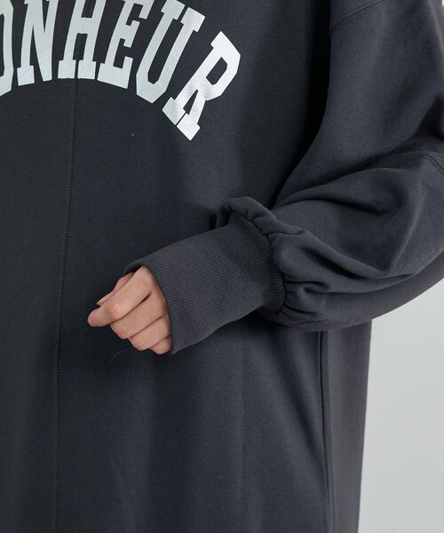 un dix cors（アンディコール）の「《甘めカジュアルに◎》裏毛マーメイドロングワンピース（ワンピース・レディース・チャコールグレー/ブラウン/ネイビー・FREE/SMALL）」の10枚目の写真