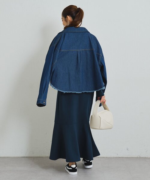 un dix cors（アンディコール）の「《甘めカジュアルに◎》裏毛マーメイドロングワンピース（ワンピース・レディース・チャコールグレー/ブラウン/ネイビー・FREE/SMALL）」の19枚目の写真