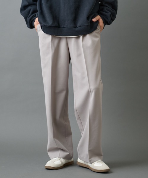 COLONY 2139（コロニートゥーワンスリーナイン）の「バックシャギーウーリーワイドスラックス（スラックス・メンズ・ブラック/チャコールグレー/ライトグレー・LARGE/MEDIUM）」の3枚目の写真