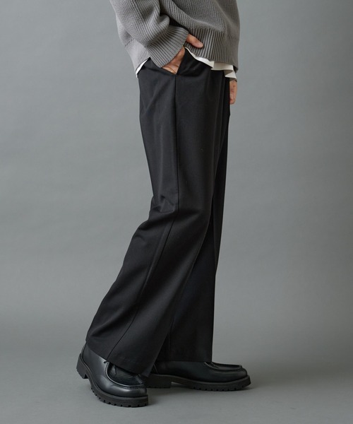 COLONY 2139（コロニートゥーワンスリーナイン）の「バックシャギーウーリーワイドスラックス（スラックス・メンズ・ブラック/チャコールグレー/ライトグレー・LARGE/MEDIUM）」の7枚目の写真