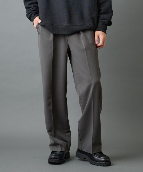 COLONY 2139（コロニートゥーワンスリーナイン）の「バックシャギーウーリーワイドスラックス（スラックス・メンズ・ブラック/チャコールグレー/ライトグレー・LARGE/MEDIUM）」の15枚目の写真