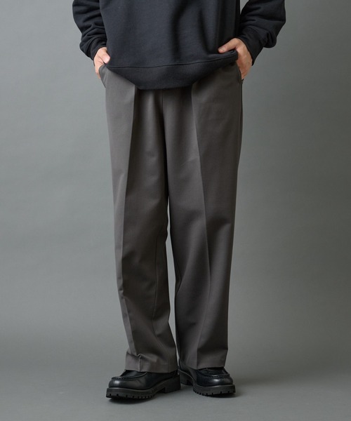 COLONY 2139（コロニートゥーワンスリーナイン）の「バックシャギーウーリーワイドスラックス（スラックス・メンズ・ブラック/チャコールグレー/ライトグレー・LARGE/MEDIUM）」の12枚目の写真