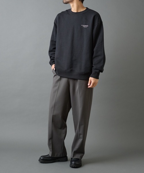 COLONY 2139（コロニートゥーワンスリーナイン）の「バックシャギーウーリーワイドスラックス（スラックス・メンズ・ブラック/チャコールグレー/ライトグレー・LARGE/MEDIUM）」の17枚目の写真