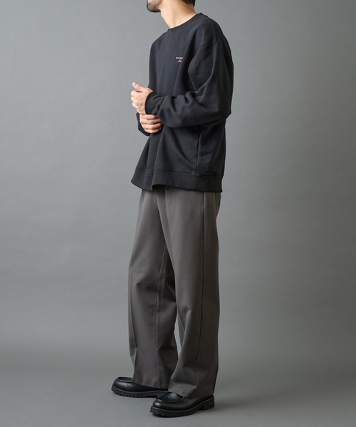 COLONY 2139（コロニートゥーワンスリーナイン）の「バックシャギーウーリーワイドスラックス（スラックス・メンズ・ブラック/チャコールグレー/ライトグレー・LARGE/MEDIUM）」の18枚目の写真