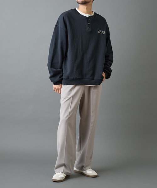 COLONY 2139（コロニートゥーワンスリーナイン）の「バックシャギーウーリーワイドスラックス（スラックス・メンズ・ブラック/チャコールグレー/ライトグレー・LARGE/MEDIUM）」の21枚目の写真