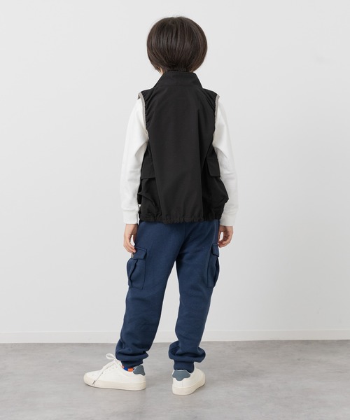 chil2（チルツー）の「裏起毛 カーゴパンツ（カーゴパンツ・キッズ・ネイビー/ブラック/カーキ・90cm/100cm/110cm/120cm/130cm/140cm/150cm）」の8枚目の写真