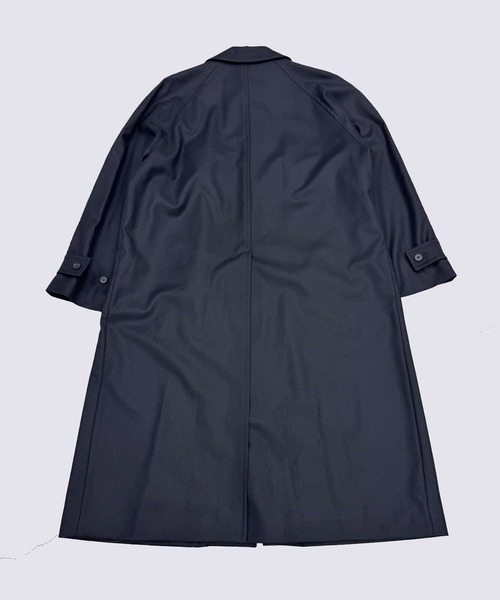 MATSUFUJI/マツフジ】Flannel Wool Balmacaan Coat（ステンカラー