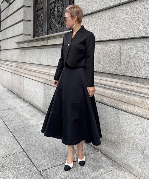 JENNE(ジェンヌ)の「JENNE切り替えスカート(スカート・レディース・ブラック/ネイビー・LARGE/MEDIUM/SMALL)」の12枚目の写真