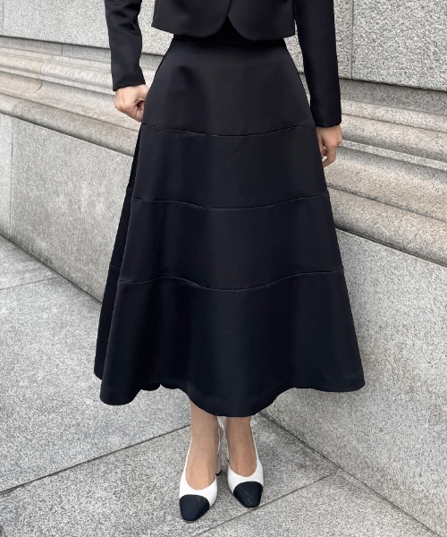 JENNE(ジェンヌ)の「JENNE切り替えスカート(スカート・レディース・ブラック/ネイビー・LARGE/MEDIUM/SMALL)」の13枚目の写真
