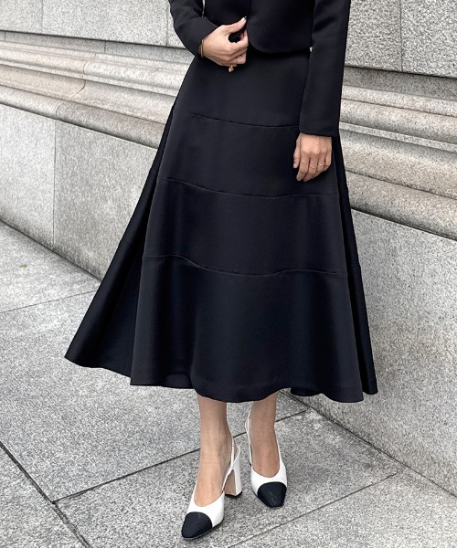 JENNE(ジェンヌ)の「JENNE切り替えスカート(スカート・レディース・ブラック/ネイビー・LARGE/MEDIUM/SMALL)」の17枚目の写真