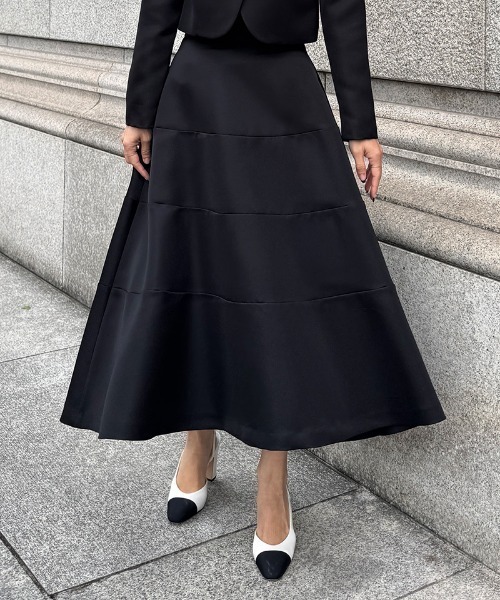 JENNE(ジェンヌ)の「JENNE切り替えスカート(スカート・レディース・ブラック/ネイビー・LARGE/MEDIUM/SMALL)」の21枚目の写真