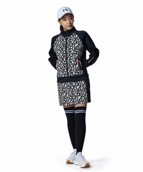 UNDER ARMOUR(アンダーアーマー)の「UAドライブ ハイブリッド プリント フルジップ ジャケット(ゴルフ/レディース)(その他アウター・レディース・ブラック・XL/L/M/S)」の3枚目の写真