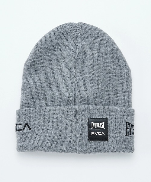 RVCA(ルーカ)の「RVCA メンズ RVCA×EVERLAST BEANIE ビーニー 【2025年秋冬モデル】/ルーカニットキャップ・ビーニー(ニットキャップ/ビーニー・メンズ・ブラック/ヘザーグレー・FREE)」の1枚目の写真