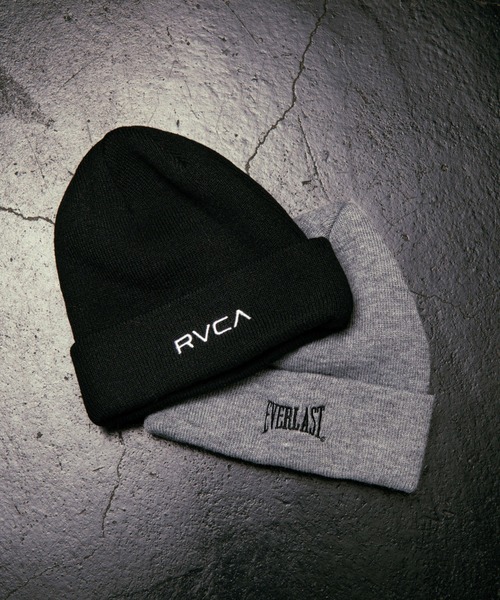 RVCA(ルーカ)の「RVCA メンズ RVCA×EVERLAST BEANIE ビーニー 【2025年秋冬モデル】/ルーカニットキャップ・ビーニー(ニットキャップ/ビーニー・メンズ・ブラック/ヘザーグレー・FREE)」の5枚目の写真