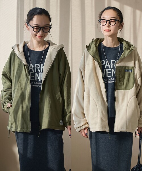 coen（コーエン）の「PARKNIKリバーシブルフーディー（ブルゾン）」 - WEAR