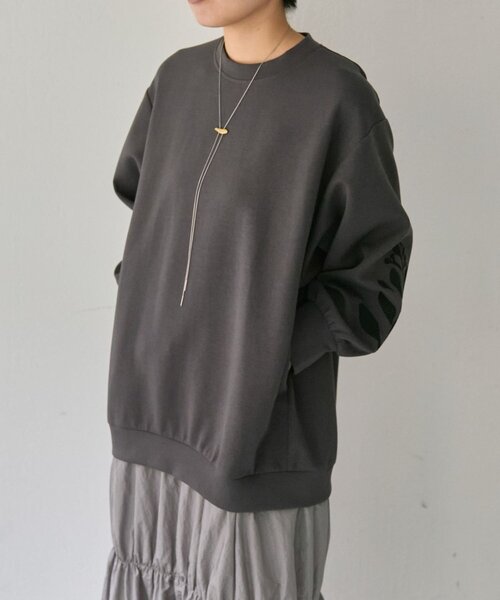 ear PAPILLONNER（イアパピヨネ）の「ドッキング刺繍ワンピース【SUM1 STYLE】（ワンピース・レディース・グレー・FREE）」の10枚目の写真