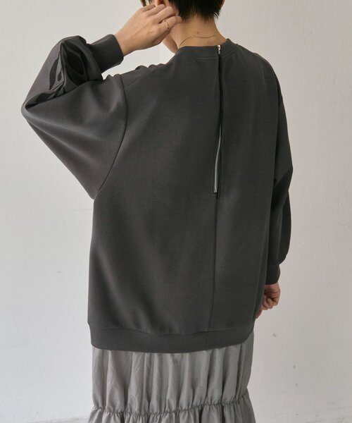 ear PAPILLONNER（イアパピヨネ）の「ドッキング刺繍ワンピース【SUM1 STYLE】（ワンピース・レディース・グレー・FREE）」の12枚目の写真